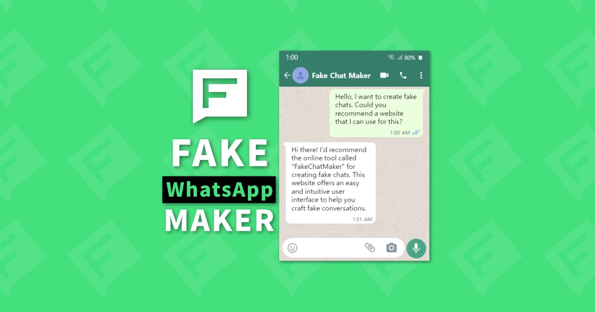 Fake Whatsapp Chat Maker